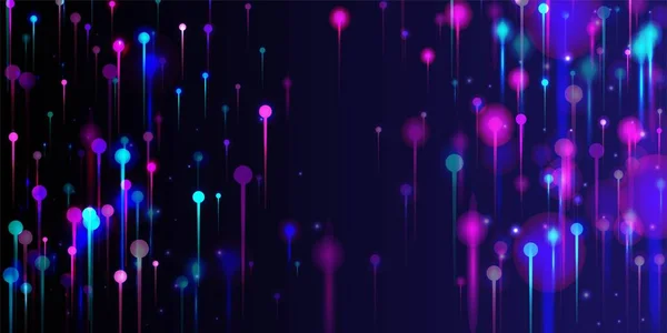 Roxo Rosa Azul Moderno Fundo Banner Tecnologia Rede Inteligência Artificial — Vetor de Stock