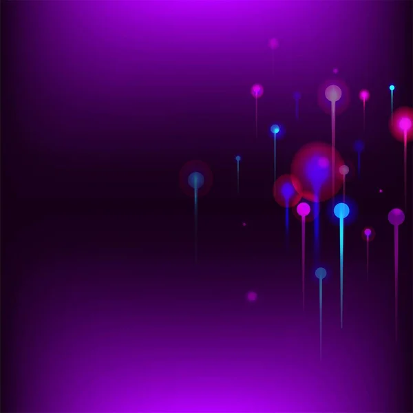 Purple Pink Blue Abstract Wallpaper Netwerk Wetenschappelijke Banner Big Data — Stockvector