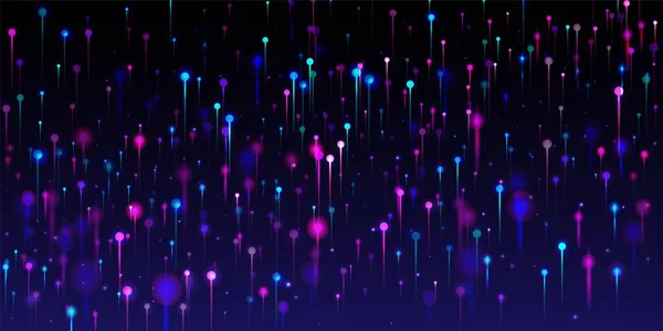 Ροζ Μωβ Μπλε Μοντέρνα Ταπετσαρία Ζωντανό Φως Καρφίτσες Σωματίδια Μπανερ — Διανυσματικό Αρχείο