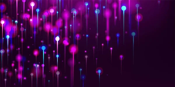 Pink Purple Blue Modern Wallpaper Vivid Light Glow Elements Network — Stock Vector