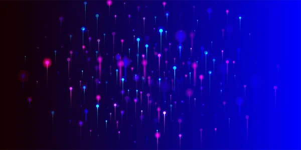 Blue Purple Pink Abstract Background Artificial Intelligence Big Data Internet — стоковий вектор