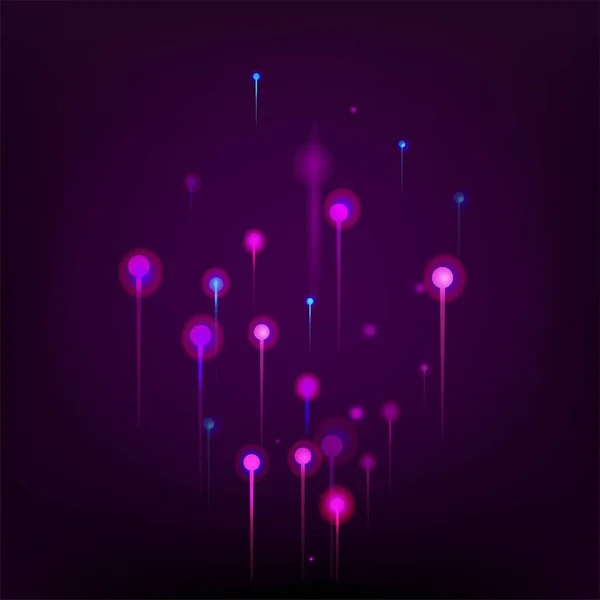 Сині Фіолетові Рожеві Абстрактні Шпалери Штучний Інтелект Великі Дані Ethernet — стоковий вектор