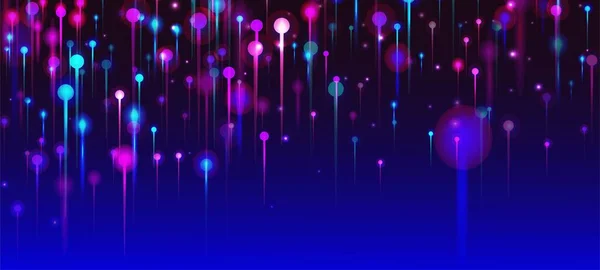 Сині Рожеві Фіолетові Абстрактні Шпалери Штучний Інтелект Великі Дані Інтернет — стоковий вектор