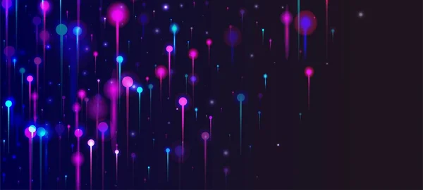 Фіолетово Рожеві Блакитні Абстрактні Шпалери Штучний Інтелект Великі Дані Інтернет — стоковий вектор