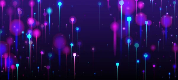 Фіолетово Рожевий Синій Сучасний Фон Яскраві Елементи Світлових Вузлів Великі — стоковий вектор