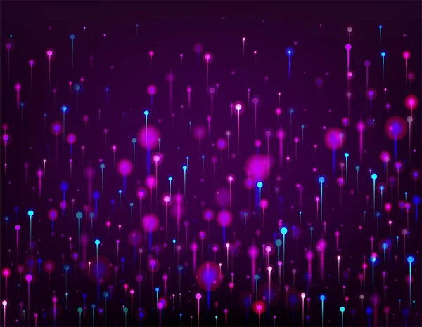 Рожево Блакитні Фіолетові Абстрактні Шпалери Мережевий Науковий Прапор Яскраві Елементи — стоковий вектор