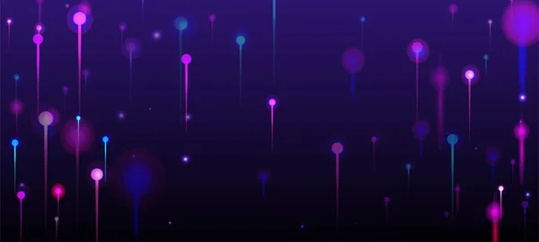 Rosa Azul Roxo Moderno Fundo Elementos Raios Luz Vívidos Banner —  Vetores de Stock