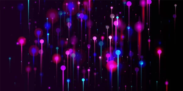 Purple Pink Blue Modern Background Bright Light Pins Particles Artificial — Stock Vector