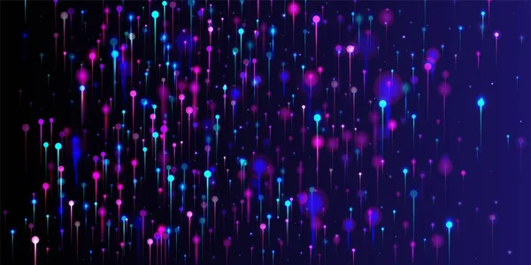 Abstract Wallpaper 약자이다 네트워크 인텔리전트 데이터 이더넷 Futuristic Background 과학에 — 스톡 벡터