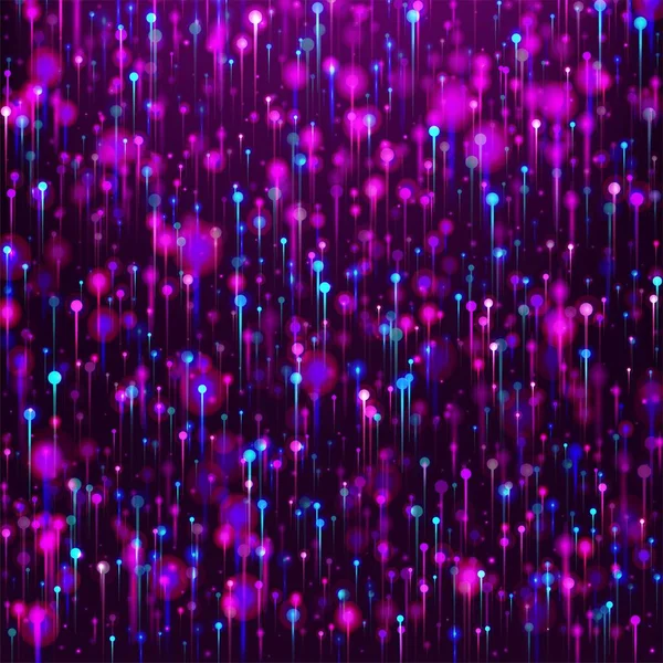 Purple Pink Blue Abstract Wallpaper Netwerk Wetenschappelijke Banner Artificial Intelligence — Stockvector