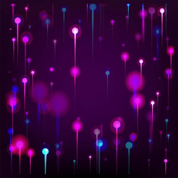 Розово Голубые Фиолетовые Современные Обои Яркие Светящиеся Частицы Искусственный Интеллект — стоковый вектор