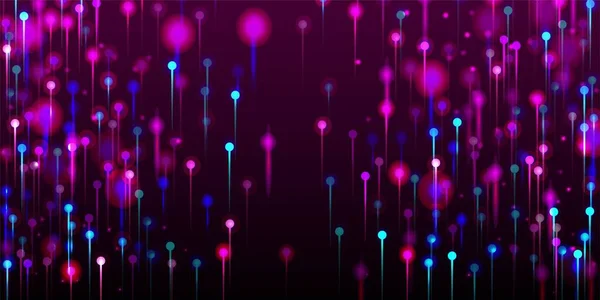 Fondo Pantalla Moderno Rosa Púrpura Azul Inteligencia Artificial Big Data — Vector de stock