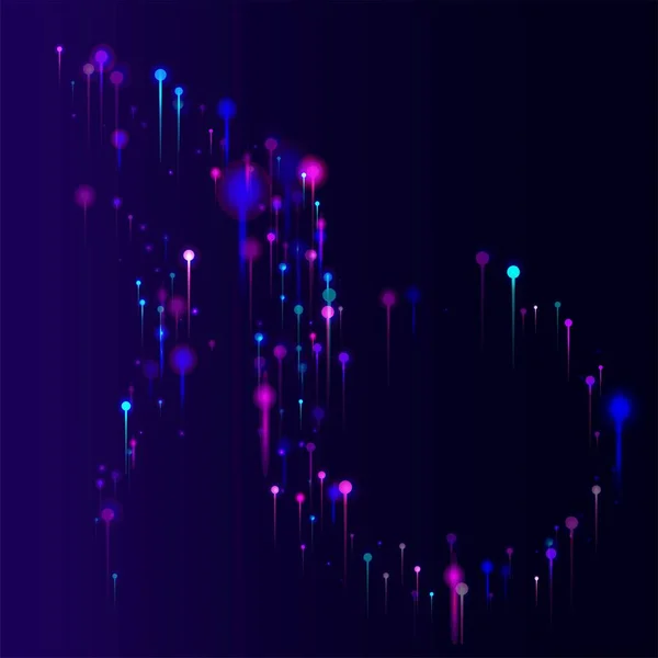 Blue Pink Purple Abstract Background Éléments Nœuds Lumineux Bannière Technologie — Image vectorielle
