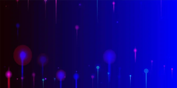 蓝色紫色粉红摘要墙纸 明亮的松果颗粒 网络科技横幅 人工智能大数据互联网技术背景 光纤社会科学光针 — 图库矢量图片