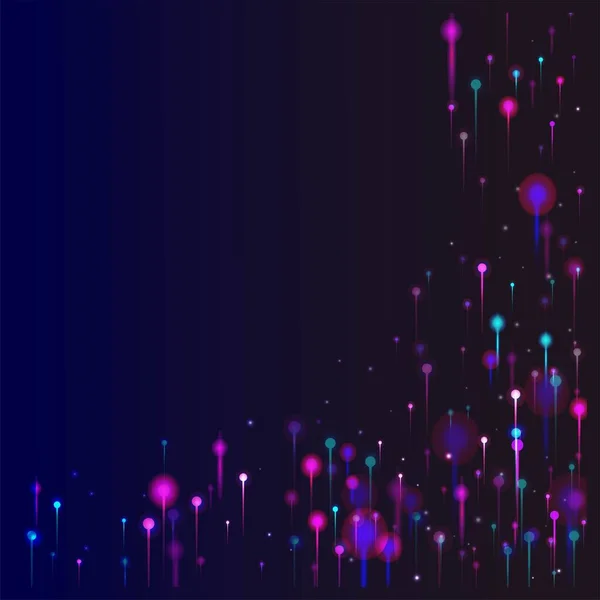 Modrá Růžová Fialová Abstraktní Tapeta Vědecký Prapor Sítě Umělá Inteligence — Stockový vektor