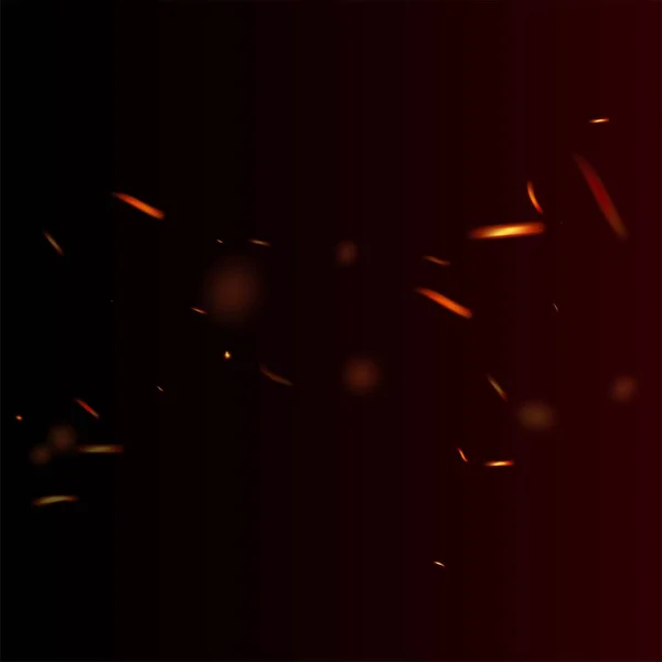 Flamme Flamboyante Étincelles Feu Fond Feu Isolé Rouge Orange Jaune — Image vectorielle
