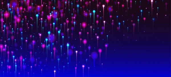 Рожевий Фіолетовий Синій Сучасні Шпалери Банер Мережевих Технологій Штучний Інтелект — стоковий вектор
