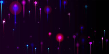 Mavi Pembe Mor Soyut Arkaplan. Yapay Zeka Büyük Veri İnternet Teknolojisi Duvar Kağıdı. Ağ Bilimsel Sancak. Parlak Işık Parçacıkları. Fiber Optik Sosyal Bilimler Işık İğneleri.