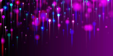 Mavi Pembe Mor Modern Arkaplan. Network Technology Banner. Parlak Işık Parçacıkları. Yapay Zeka Büyük Veri Ethernet Gelecek Duvar Kağıdı. Fiber Optik Sosyal Bilimler Işık İğneleri.