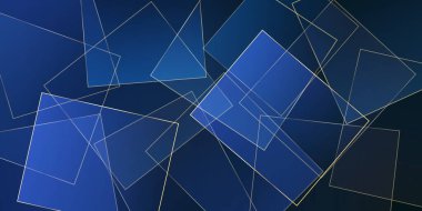 Altın çizgili Mavi Gece İş Sınırı. Koyu mavi lüks kart. Royal Silver Geo Banner. Silver Premium Low Poly kapağı. Blue Geo Business Sparkle Arkaplanı. Noel Kareleri Çerçevesi.