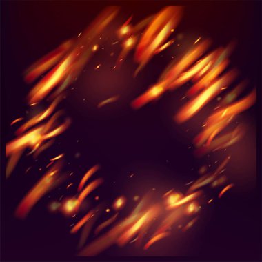Yanan Alevli Parıltılı Arkaplan. Parlak Gece, Altın Parıltı. İzole Ateş, Sarı Kırmızı Turuncu Kıvılcım, Duman. Alevli Flake Flash 'lar. Gerçekçi Enerji Parıltısı. Siyah Üzerindeki Gerçekçi Ateş Efekti.
