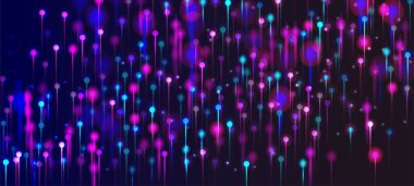 Mor Mavi Pembe Modern Arkaplan. Neon Işık Parıltısı Parçacıkları. Ağ Bilimsel Sancak. Büyük Veri Yapay Zekası İnternet Geleceği Duvar Kağıdı. Sosyal Bilimler Fiber Optik Işık İğneleri.
