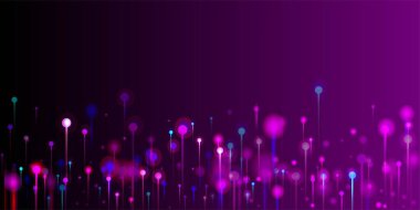 Pembe Mor Soyut Özgeçmiş. Neon Light Pins elementleri. Network Technology Banner. Büyük Veri Yapay Zekası İnternet Teknolojisi Duvar Kağıdı. Sosyal Bilimler Fiber Optik Işık İğneleri.