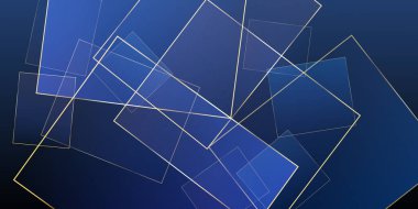 Altın çizgili Mavi Gece Gazetesi. Noel Kareleri Pankartı. Koyu mavi kristal kart. Kraliyet Gümüş Üçgen Sınırı. Silver Premium Geo kapağı. Blue Geo Business Gradyan Arkaplanı.