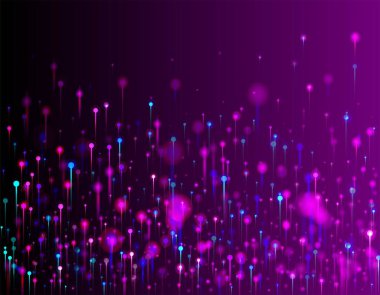 Pembe Mor Mavi Soyut Özgeçmiş. Yapay Zeka Büyük Veri Ethernet Gelecek Duvar Kağıdı. Ağ Bilimsel Sancak. Neon Işığı Parçacıkları. Fiber Optik Sosyal Bilimler Işık İğneleri.