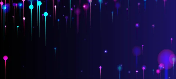 Purple Blue Pink Abstract Wallpaper Netwerk Wetenschappelijke Banner Big Data — Stockvector