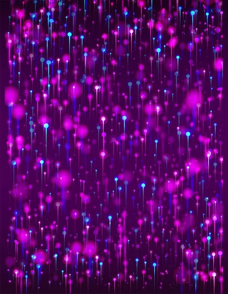 Bleu Rose Violet Fond Moderne Bannière Scientifique Réseau Big Data — Image vectorielle