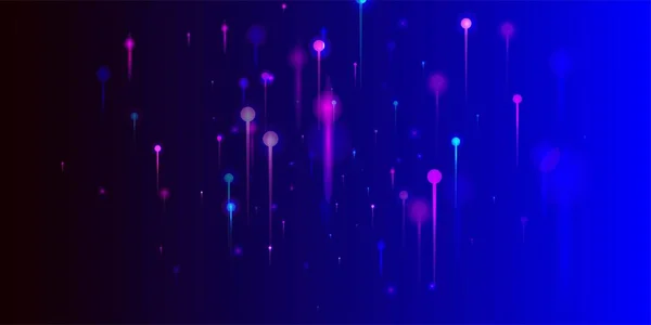 Fondo Pantalla Moderno Rosa Azul Púrpura Elementos Nodos Luz Brillante — Vector de stock