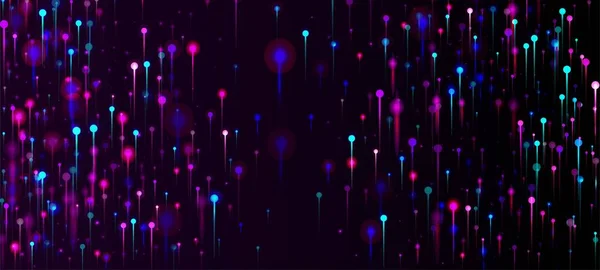 Fondo Pantalla Moderno Rosa Púrpura Azul Elementos Rayos Luz Neón — Vector de stock