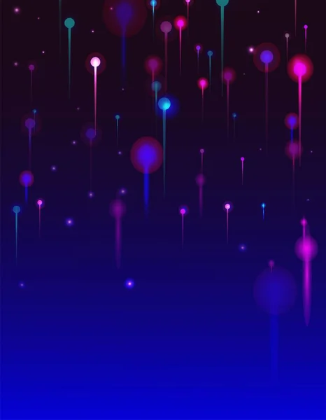 Fondo Pantalla Abstracto Rosa Azul Púrpura Nodos Luz Brillante Partículas — Vector de stock