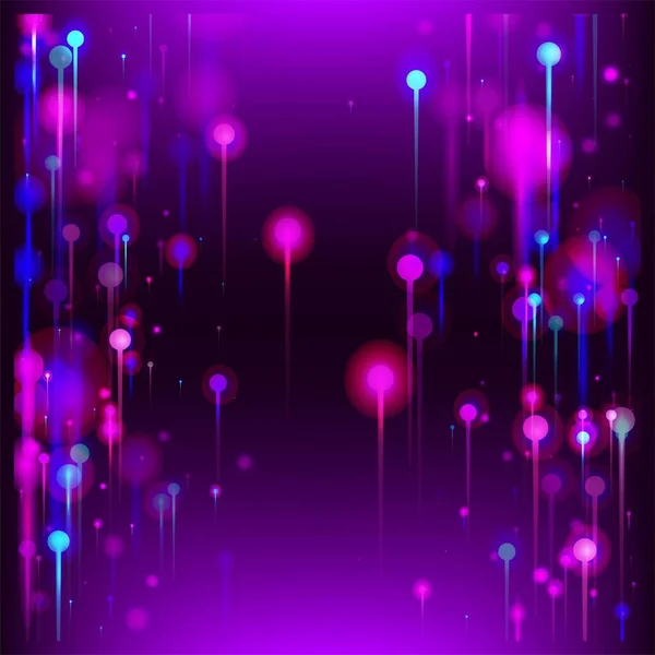 ブルーパープルピンクのモダンな壁紙 ビッグデータ人工知能インターネット未来論的背景 明るいライトピンの要素 ネットワーク科学バナー 光ファイバー 社会科学ライトピン — ストックベクタ