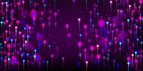 Рожево Блакитний Фіолетовий Абстрактний Фон Мережевий Науковий Прапор Великі Дані — стоковий вектор