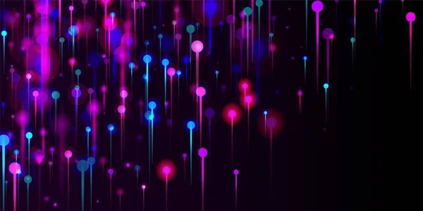 Fondo Pantalla Moderno Azul Rosa Púrpura Elementos Pines Luz Vívida — Vector de stock