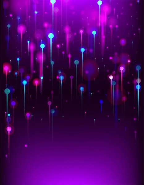 Blue Purple Pink Abstract Wallpaper Bright Light Rays Elements Network — Stock Vector