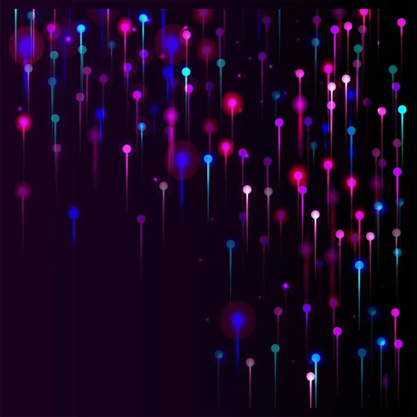 Fondo Pantalla Moderno Rosa Púrpura Azul Nodos Luz Brillante Partículas — Vector de stock