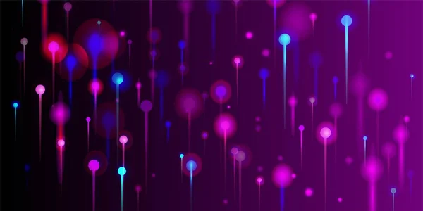 Μωβ Μπλε Ροζ Αφηρημένο Φόντο Τεχνητή Νοημοσύνη Big Data Ethernet — Διανυσματικό Αρχείο