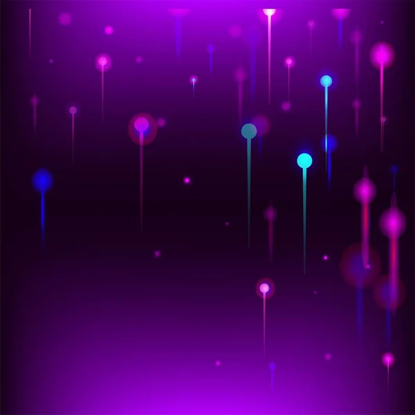 Purple Pink Blue Modern Wallpaper Network Scientific Banner Artificial Intelligence — Stock Vector