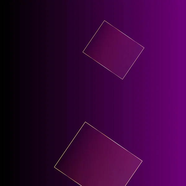 ゴールドラインのRuby Business Paper クリスタル高級ゴールドカード 紫の地理結婚式光沢のあるカバー ロイヤルシルバー三角形のポスター クリスマスの新年の広場の境界線 ゴールデンリッチVipジオフレーム — ストックベクタ