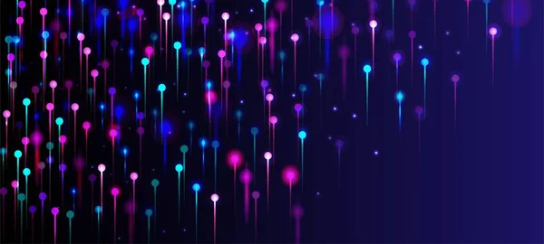 Papel Parede Azul Roxo Rosa Abstrato Big Data Inteligência Artificial —  Vetores de Stock