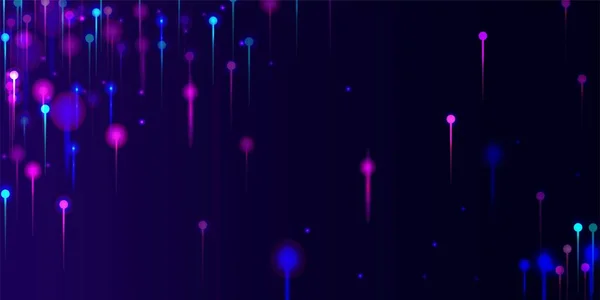 Fond Écran Moderne Violet Rose Bleu Épingles Lumière Néon Particules — Image vectorielle