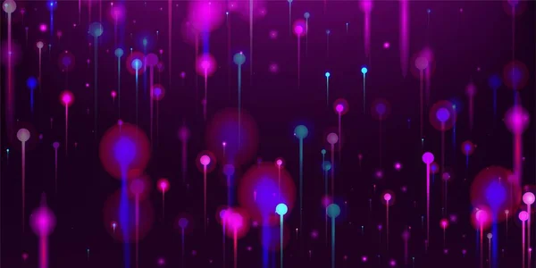 Фіолетово Рожеві Блакитні Абстрактні Шпалери Банер Мережевих Технологій Яскраві Елементи — стоковий вектор