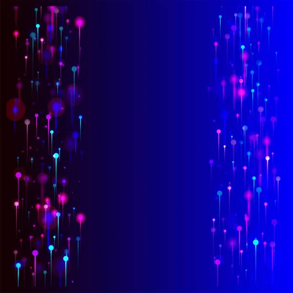 핑크가 배경을 공격하다 네트워크 인텔리전트 Artificial Intelligence Big Data Ethernet — 스톡 벡터