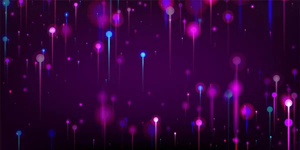 Фиолетовый Синий Розовый Абстрактные Обои Сетевой Научный Флаг Технология Ethernet — стоковый вектор