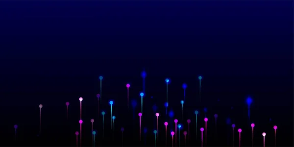 Lila Kék Rózsaszín Elvont Háttér Hálózati Tudományos Zászlós Neon Fénysugár — Stock Vector