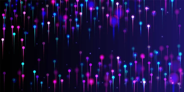 Рожевий Фіолетовий Синій Сучасні Шпалери Мережевий Науковий Прапор Яскраві Світлові — стоковий вектор