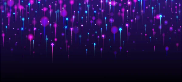 Рожевий Фіолетовий Синій Абстрактний Фон Штучний Інтелект Великі Дані Інтернет — стоковий вектор